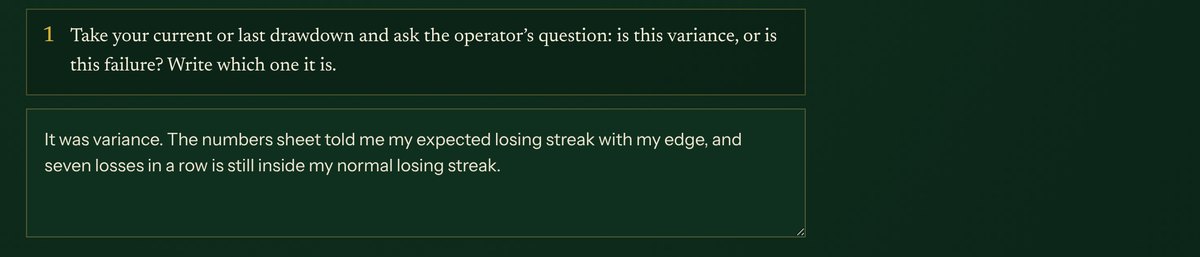 Module 6: the operator’s question